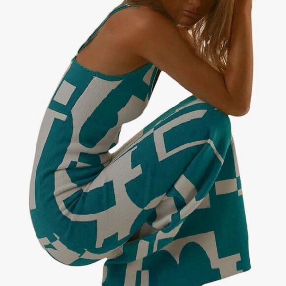 Bodycon Dress Summer Knit Midi Maxi Dress - Picture 4 of 11